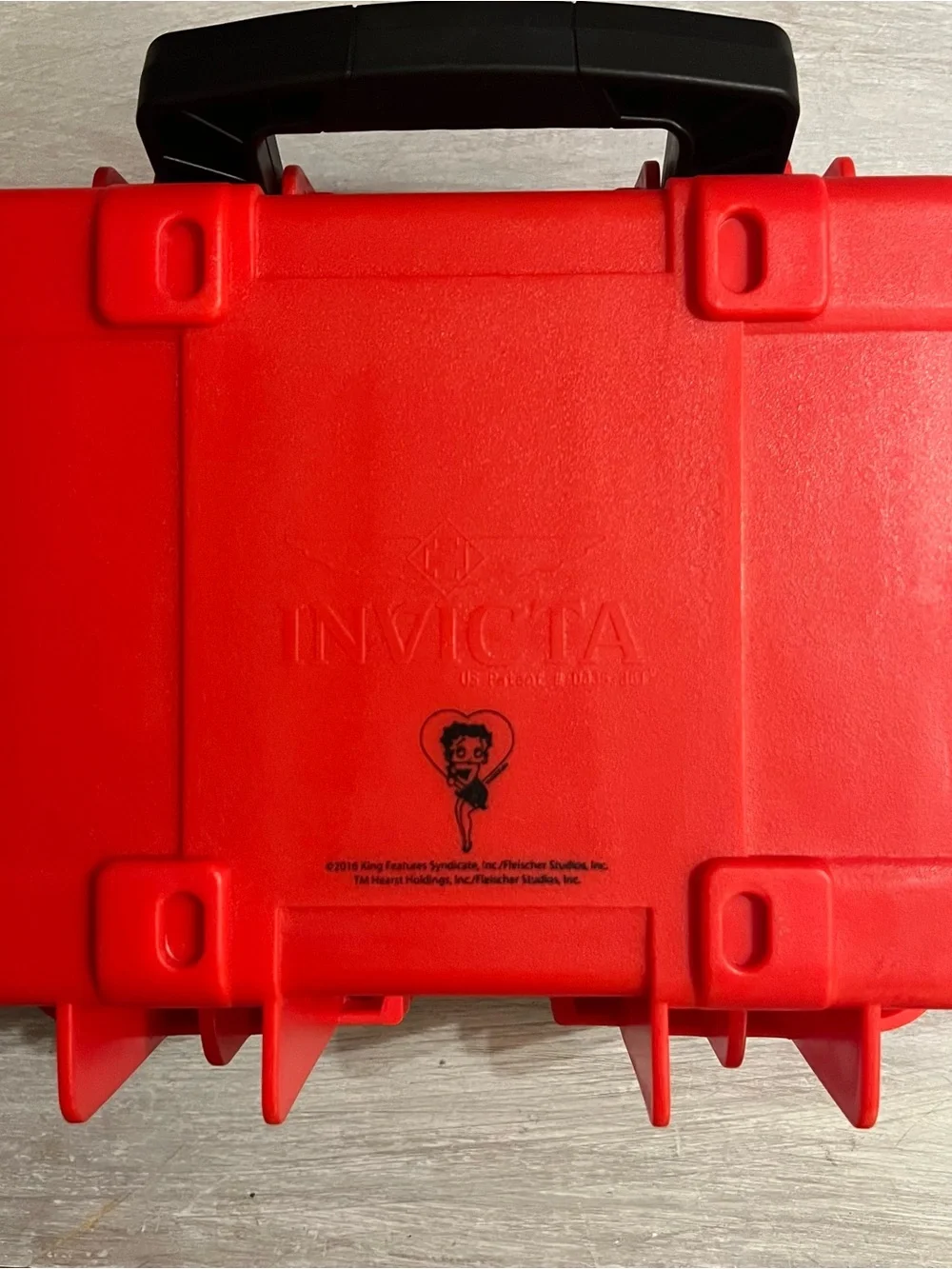 Invicta Impact Hard Red Betty Boop Dive Storage Collector Case See Notes